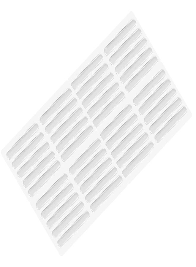 PLENARO Furniture Bumpers,Silicone Clear Furniture Bumper Strips 6.3cm Length,Adhesive Bumper Pads Clear Bumper, Transparent Cabinet Door Bumpers for Doors and Furniture Protectors (Pack of 40) - Image 1